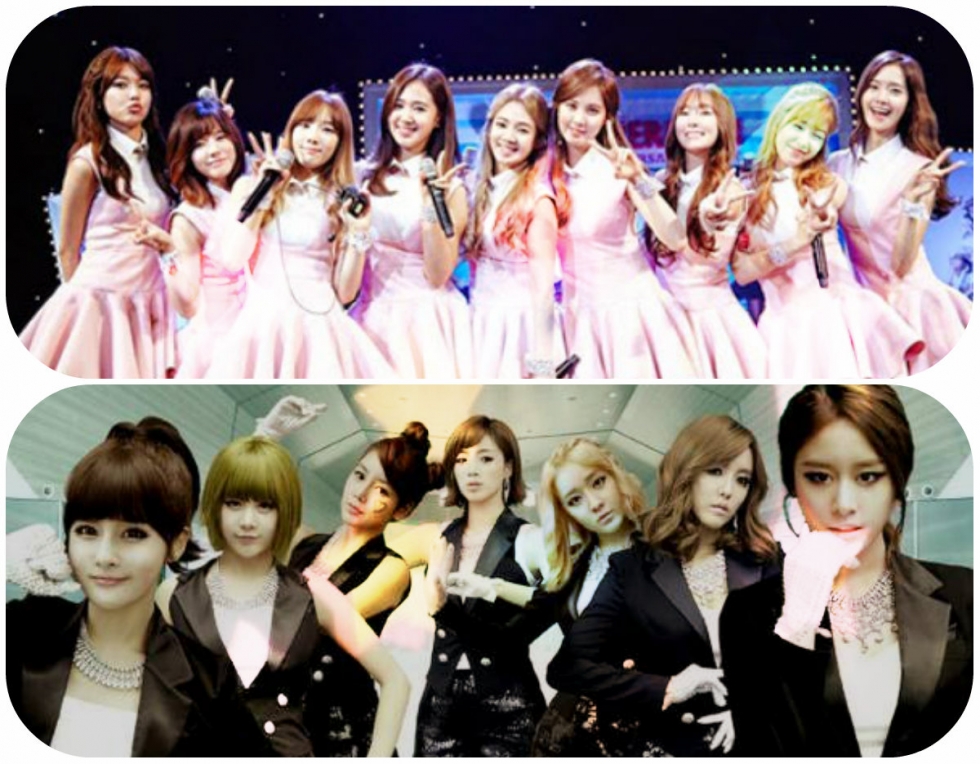 Hai nhóm nhạc nữ nổi tiếng Hàn Quốc